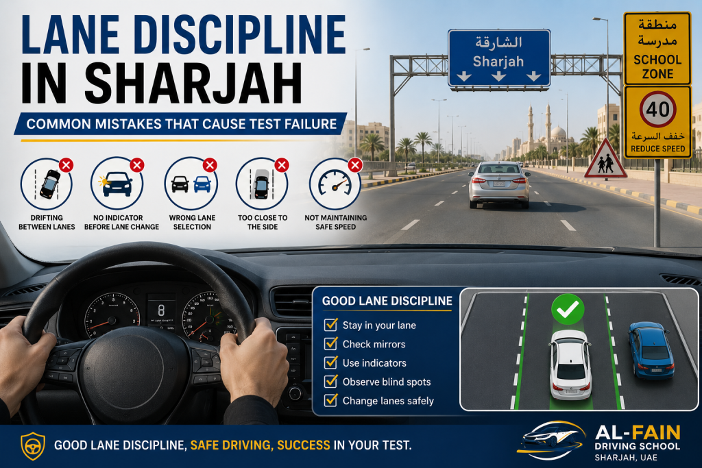 Lane Discipline in Sharjah