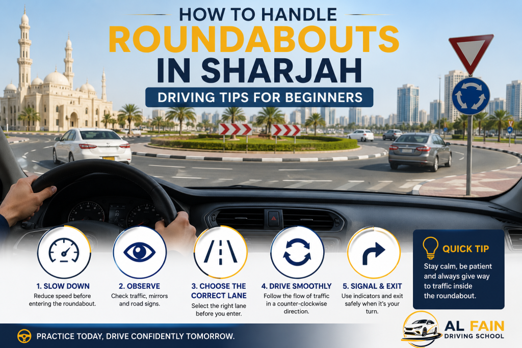 roundabout driving Sharjah