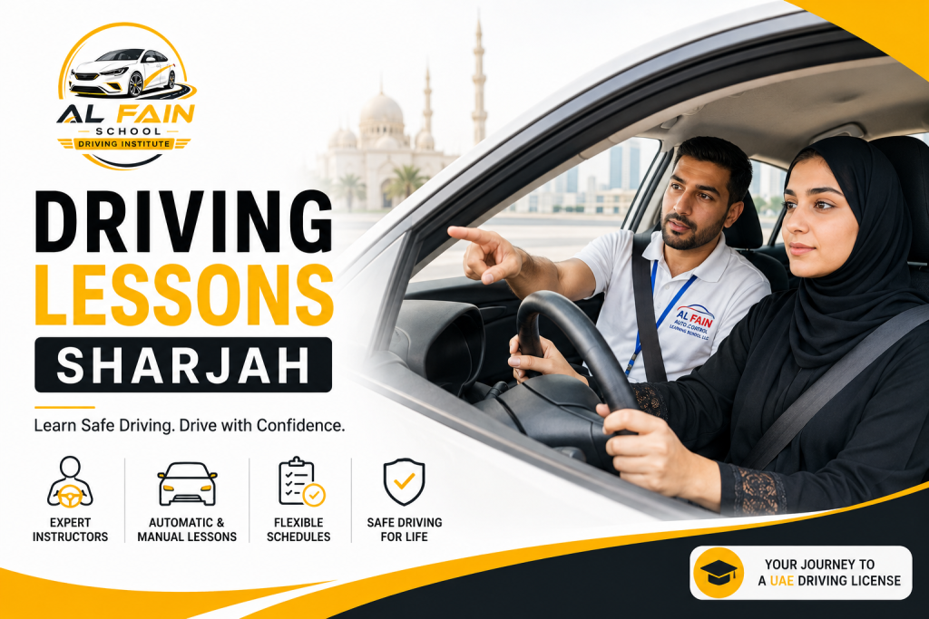Driving Lessons Sharjah – Your Complete Guide to Learning Safe Driving (2026